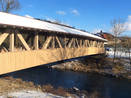 Nowy most drewniany na rzece Jagst