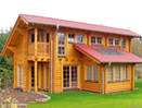 Dom z bali drewnianych